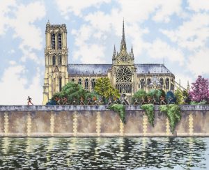 DAN JACOBSON LE MARATHON DE NOTRE DAME 81x100 cm