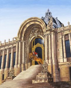 DAN JACOBSON LE SAUT DU PETIT PALAIS 100x81 cm