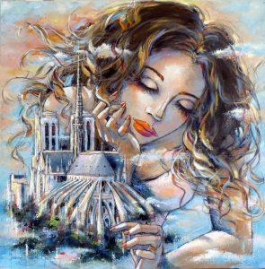 L'ANGE GARDIEN (80x80 cm)