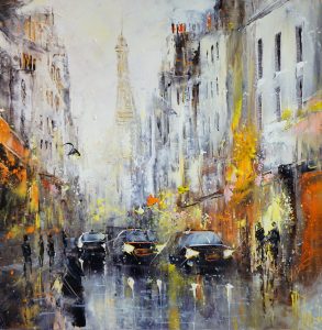 Un petit coin de Paris ,60 x 60