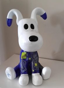 6 - Snoopy Bleu H27cm. Gianni