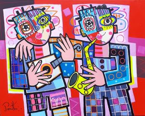 Les frérots (81x65cm)