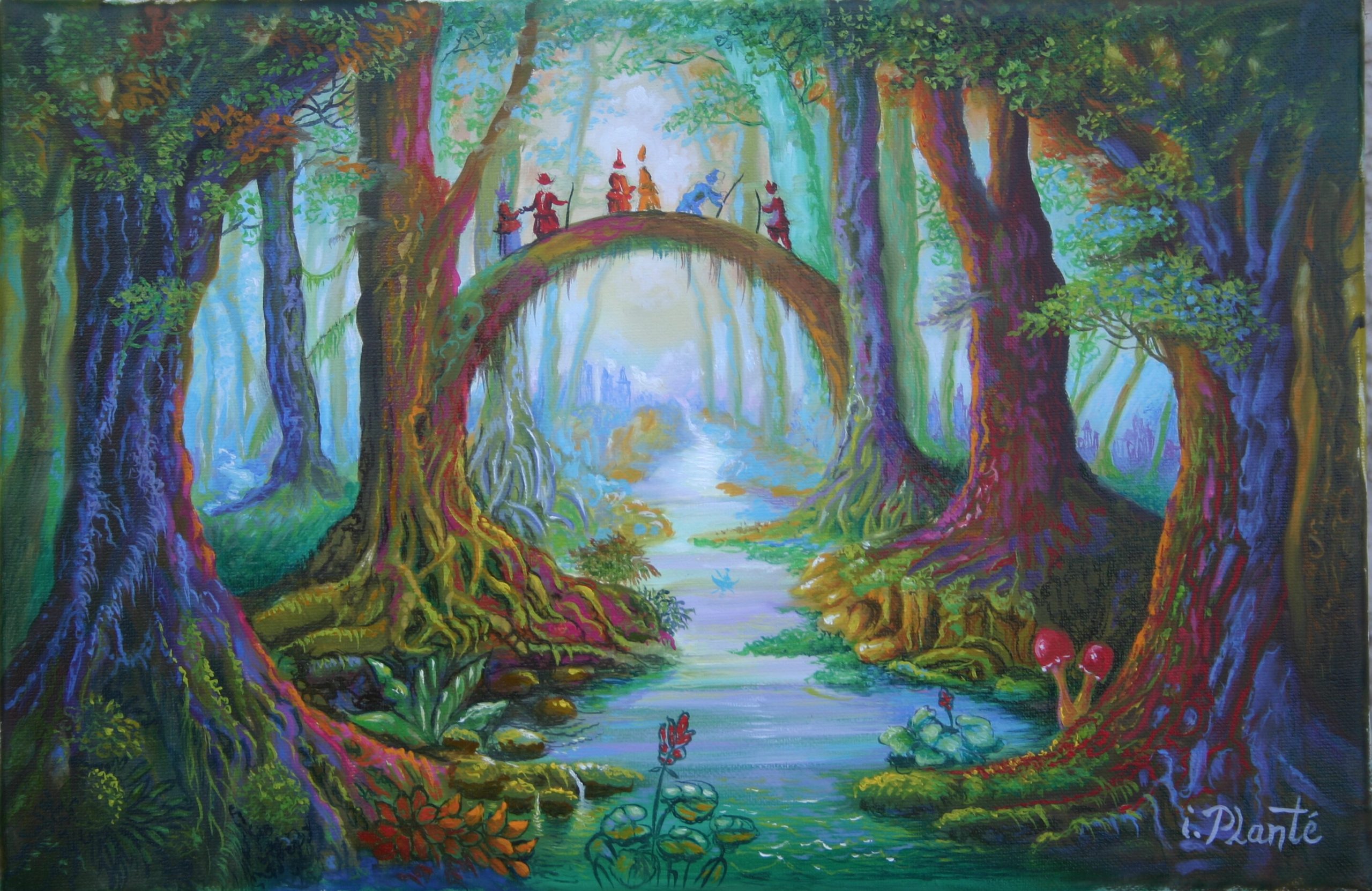 Dans les Bois (20x20 cm)