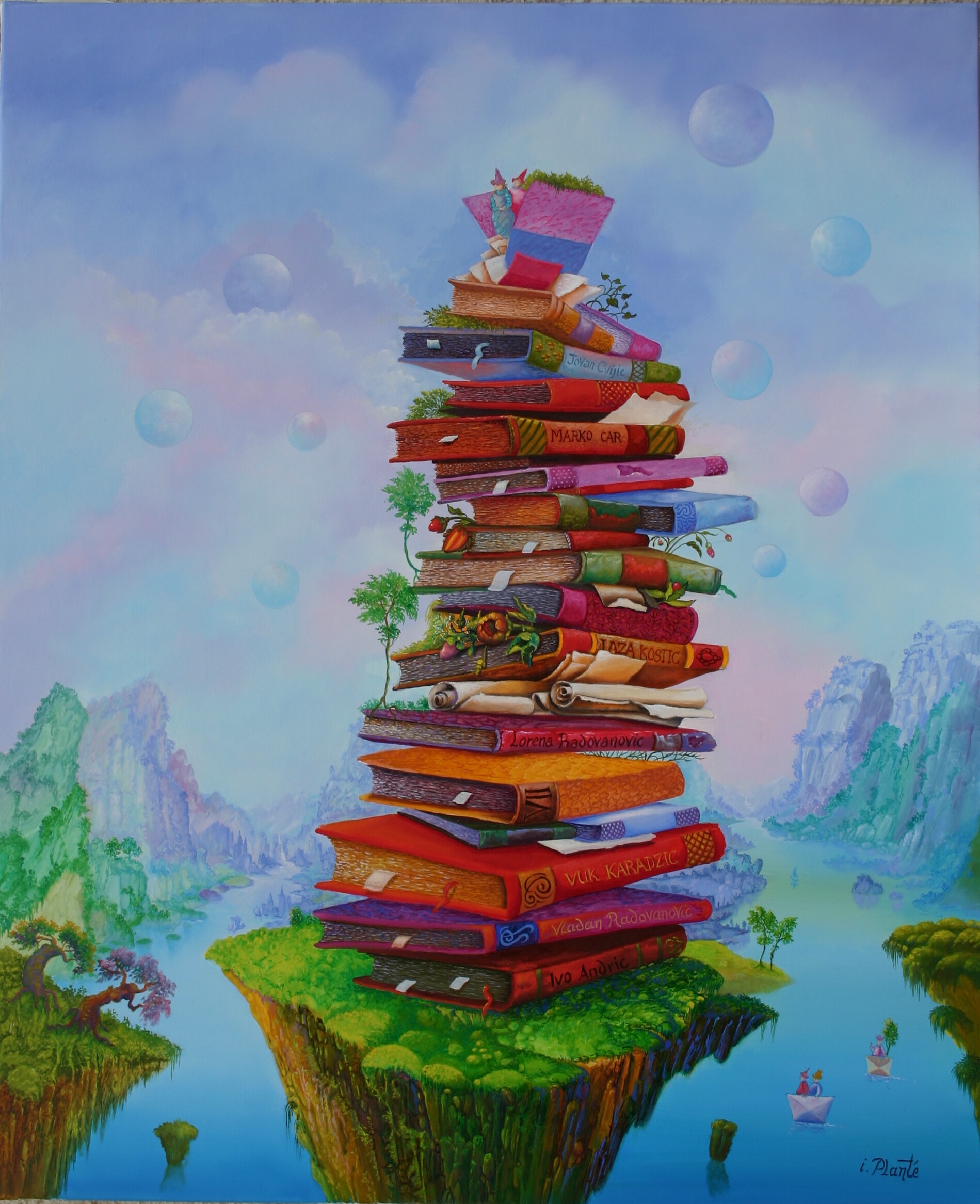 Les Romanciers (73x60 cm)