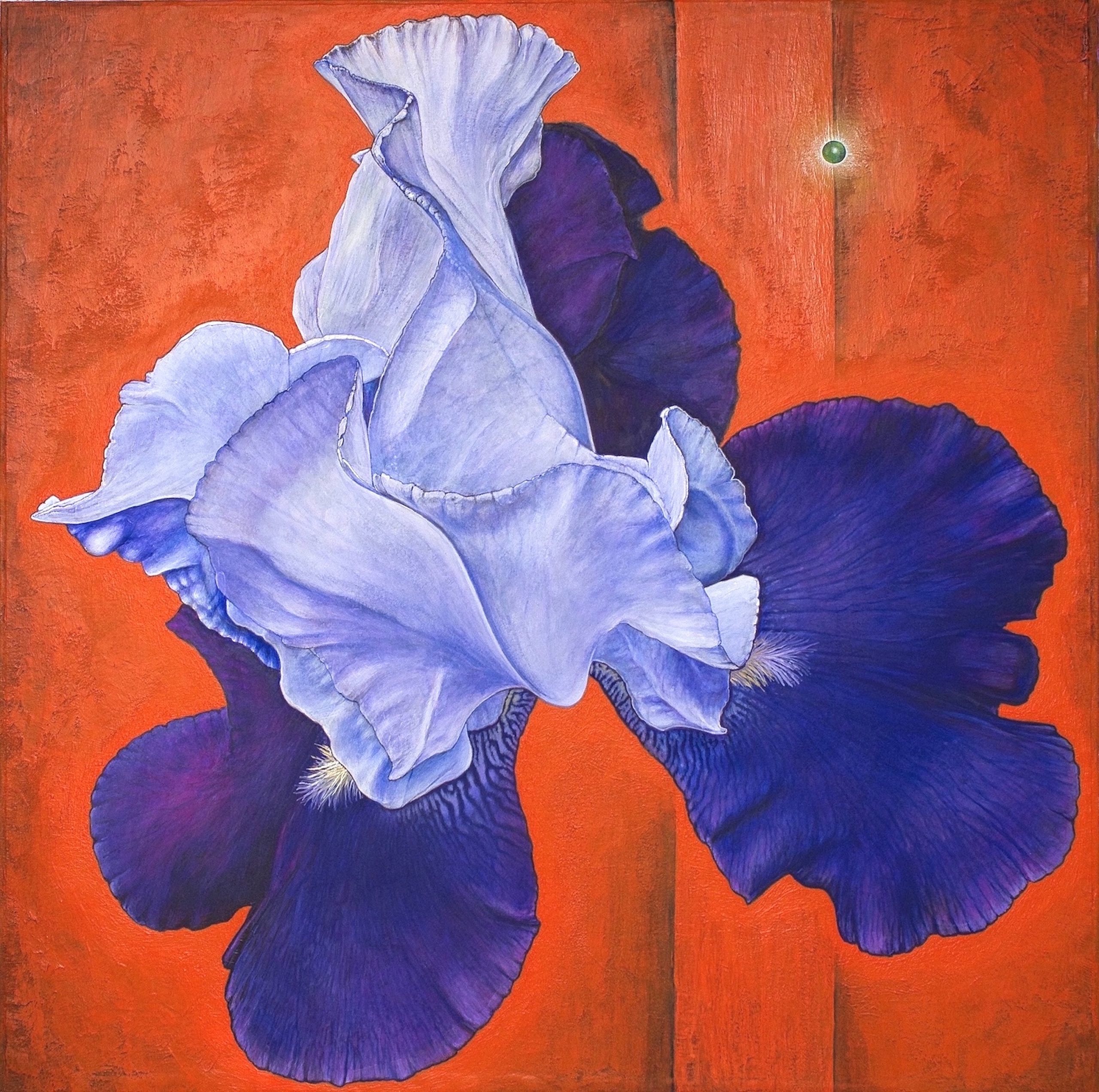 L'iris (100x100 cm)-acrylique sur toile