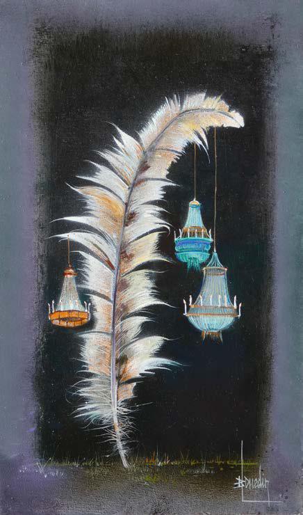 Lustres et Plume (27x16 cm)