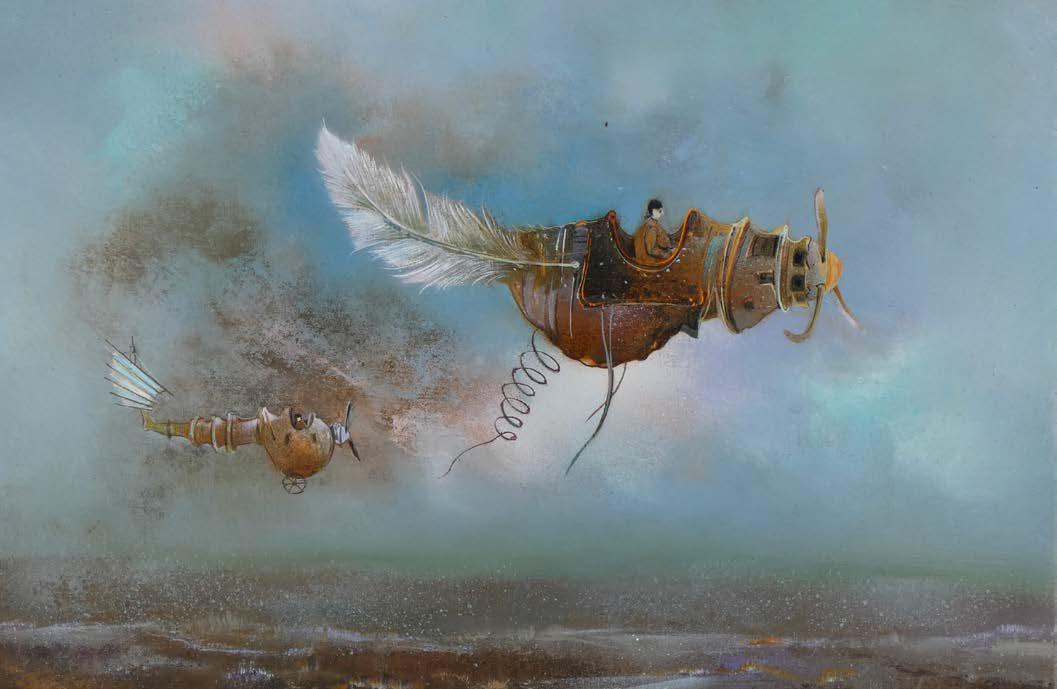 Vol de Reconnaissance (41x33 cm)